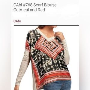 Cabi scarf shirt